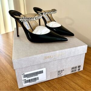 Brand New Jimmy Choo Bing 100 Patent Pump Black